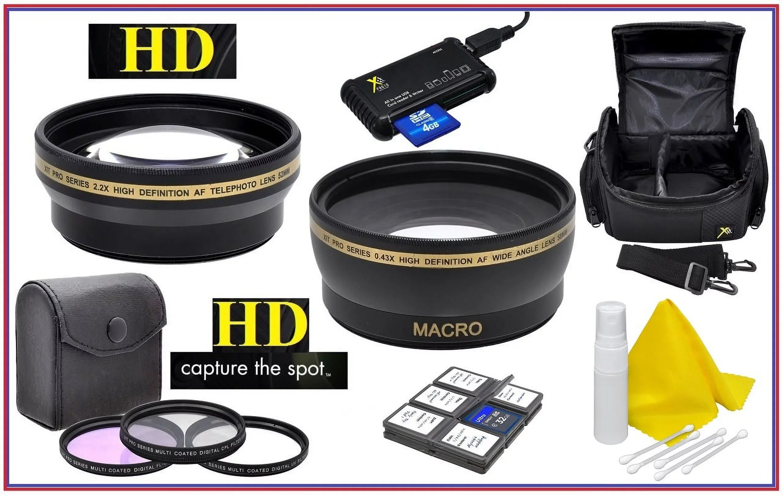 Hi Definition Super Saving Accessory Package for Canon  M200 (49mm Compatible)