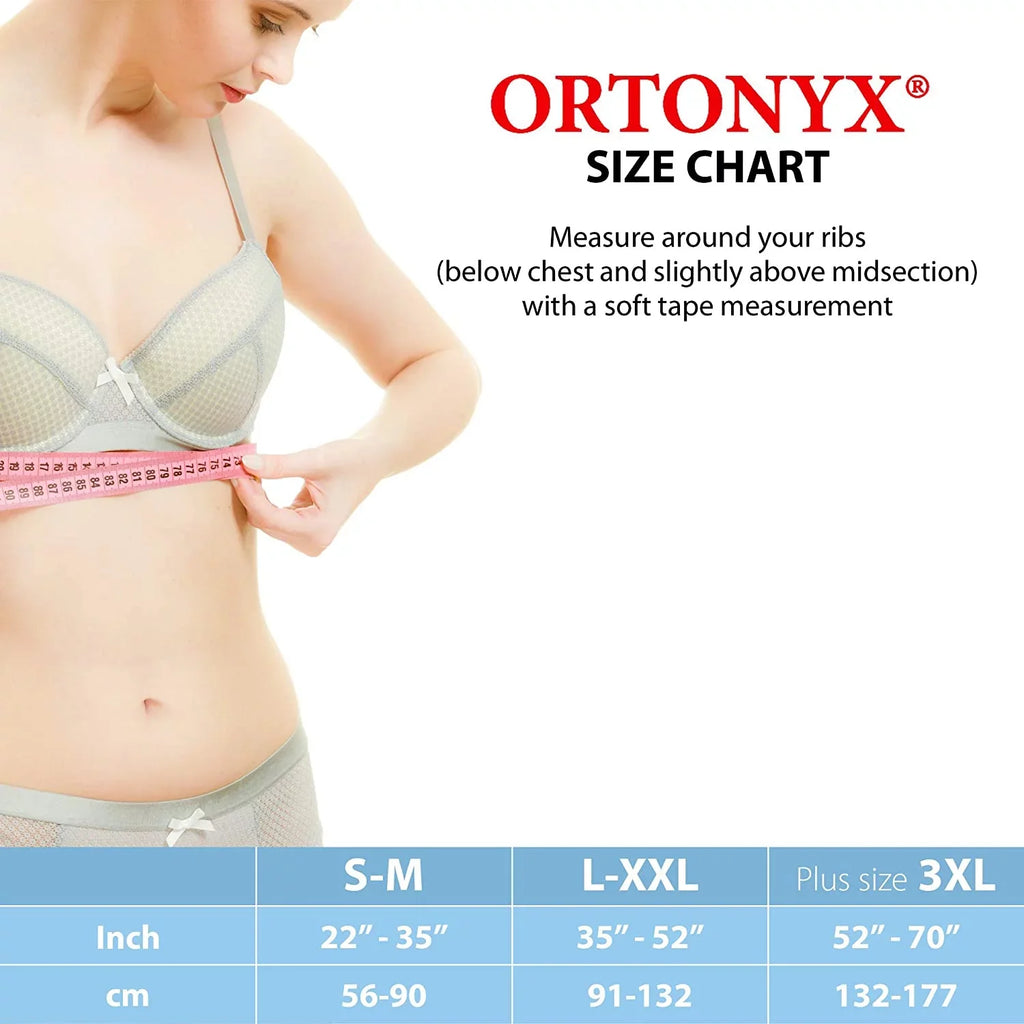 6.25" Broken Rib Brace Unisex - Elastic Chest Wrap Comppression Support Belt - Rehabilitation of Cracked, Fractured, Dislocated Ribs Post-Surgery Aid Plus Size 3XL Black / ACOX5226--3XL