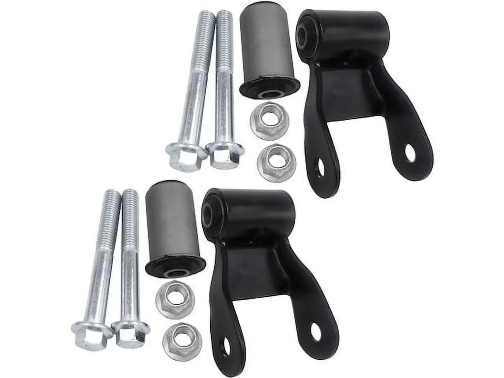 Rear Rearward Leaf Spring Shackle Set of 2 - Compatible with 1997 - 2010 Dodge Dakota 1998 1999 2000 2001 2002 2003 2004 2005 2006 2007 2008 2009