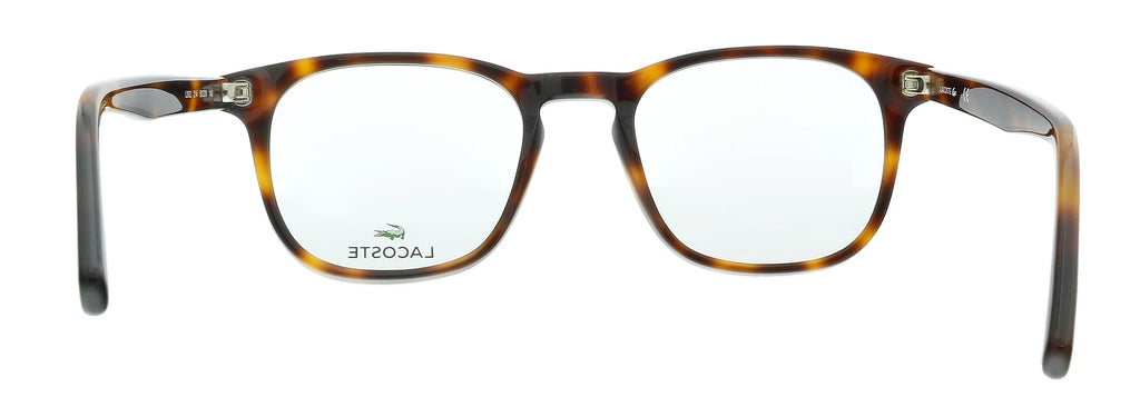 Lacoste L2832 214 Havana Modified Rectangle Eyeglasses for mens