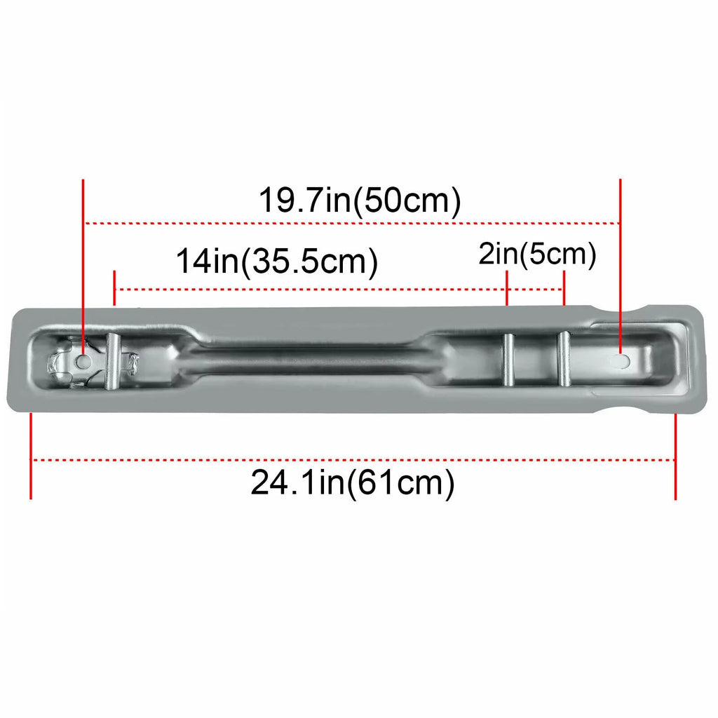 Rear Seat Brackets Fit for 2007-2018 Mercedes Benz Sprinter Models Set of 3 Steel Silvery