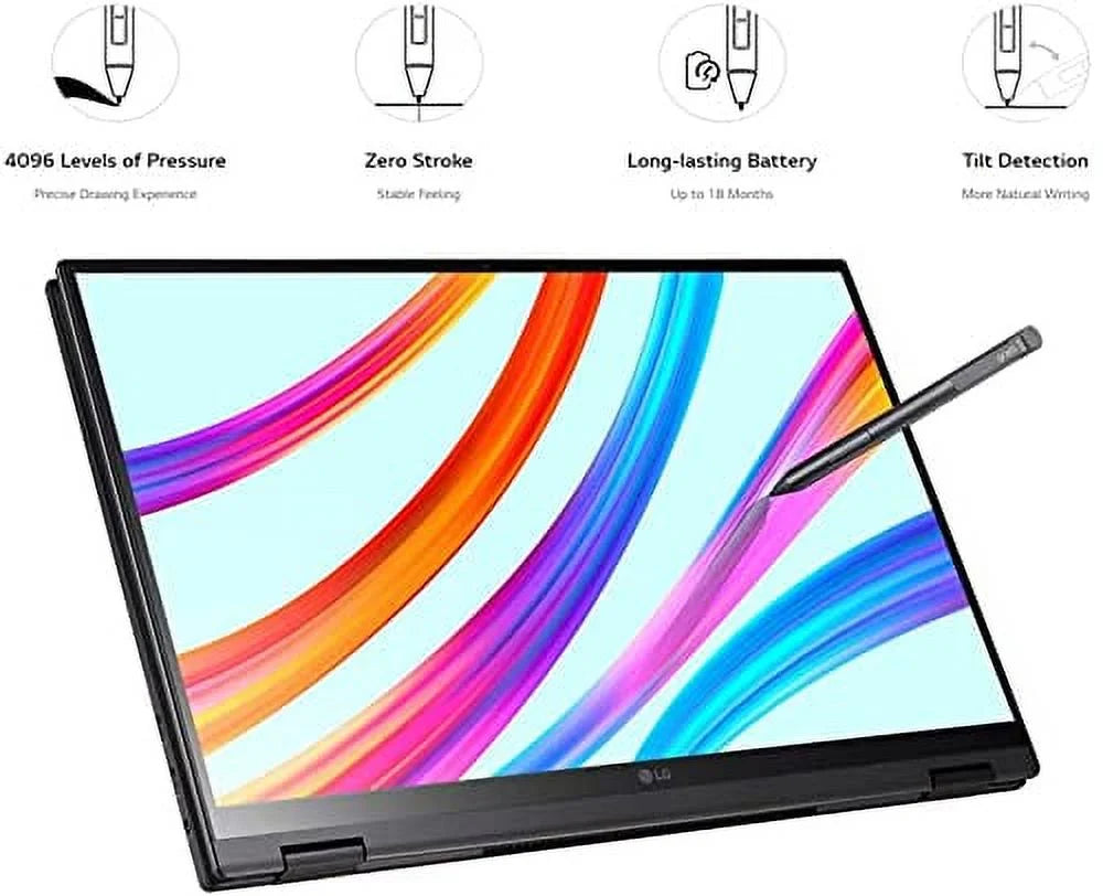 gram Ultra-Light Laptop, Evo i7-1165G7, 16"  (2560 x 1600)  16:10 2in1 Touch Display, 21 Hr Battery Life, Wi-Fi 6, Thunderbolt 4, Stylus Pen, Fingerprint, Webcam (16GB  | 512GB PCIe )