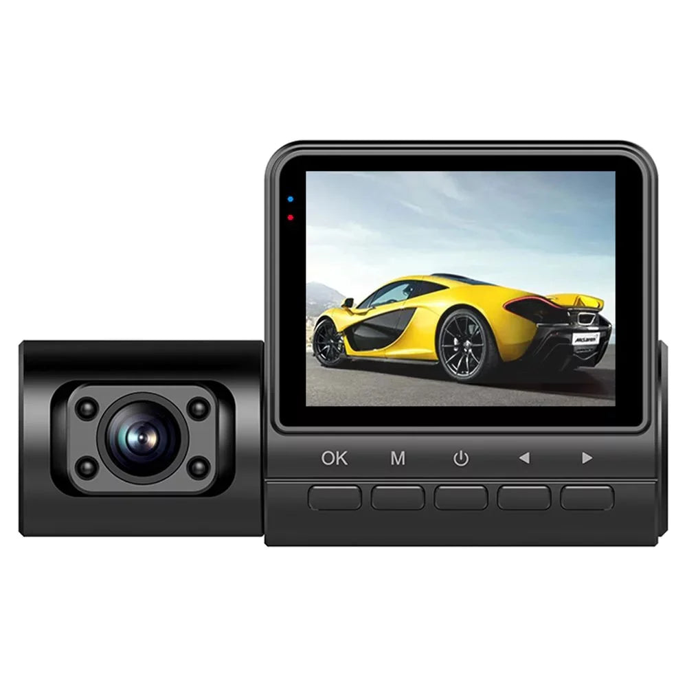 Walmeck Dash Camera,Clear Car Rearview 3 Cameras Car Camera Auto Car Rearview Mirror Video Car Camera Auto ty Dash Cam 2in Car Video Auto Safety 2in Clear Car Cameras Dash Cam 170°Wide
