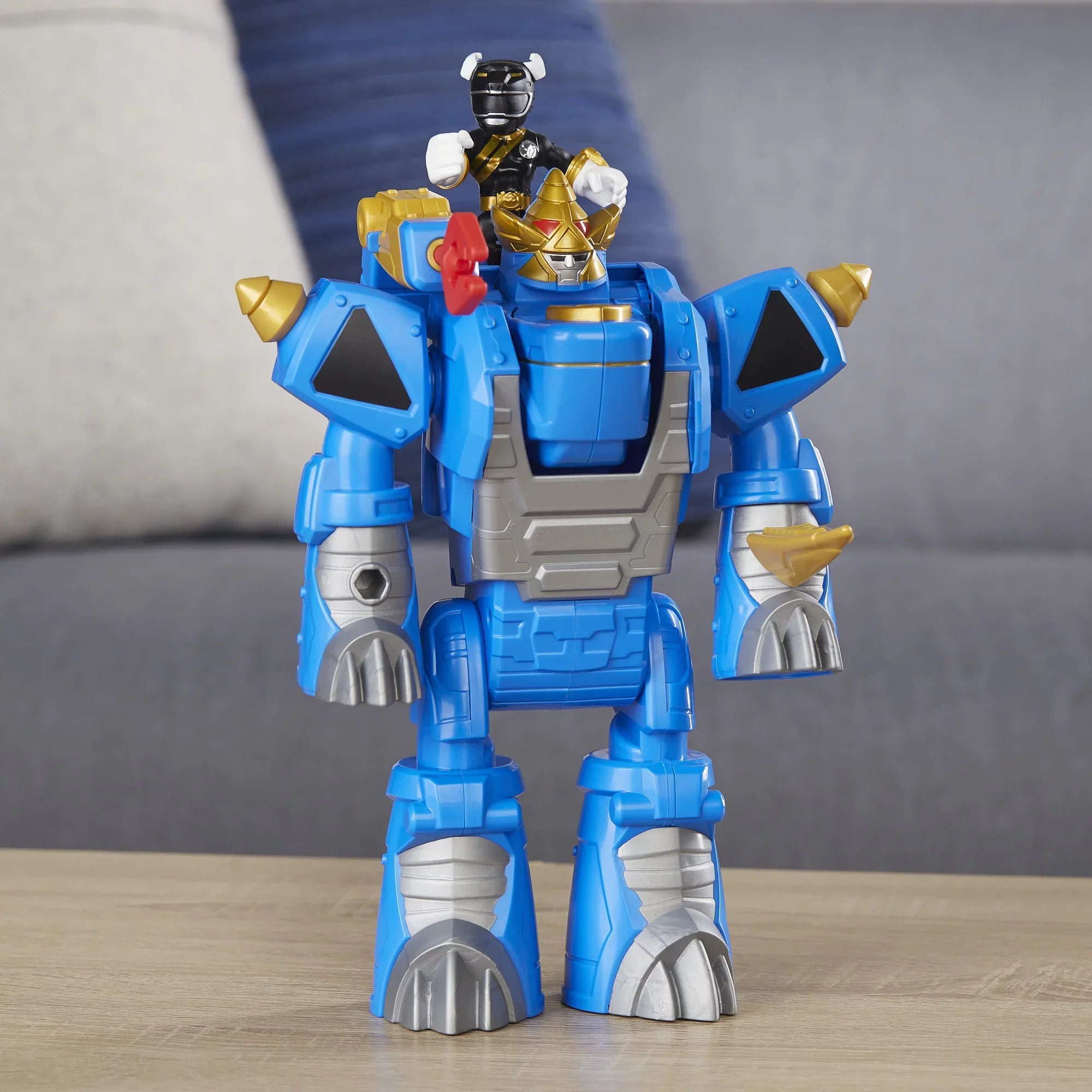 Playskool Heroes Power Rangers Morphin Zords Black Ranger & Rhino Zord