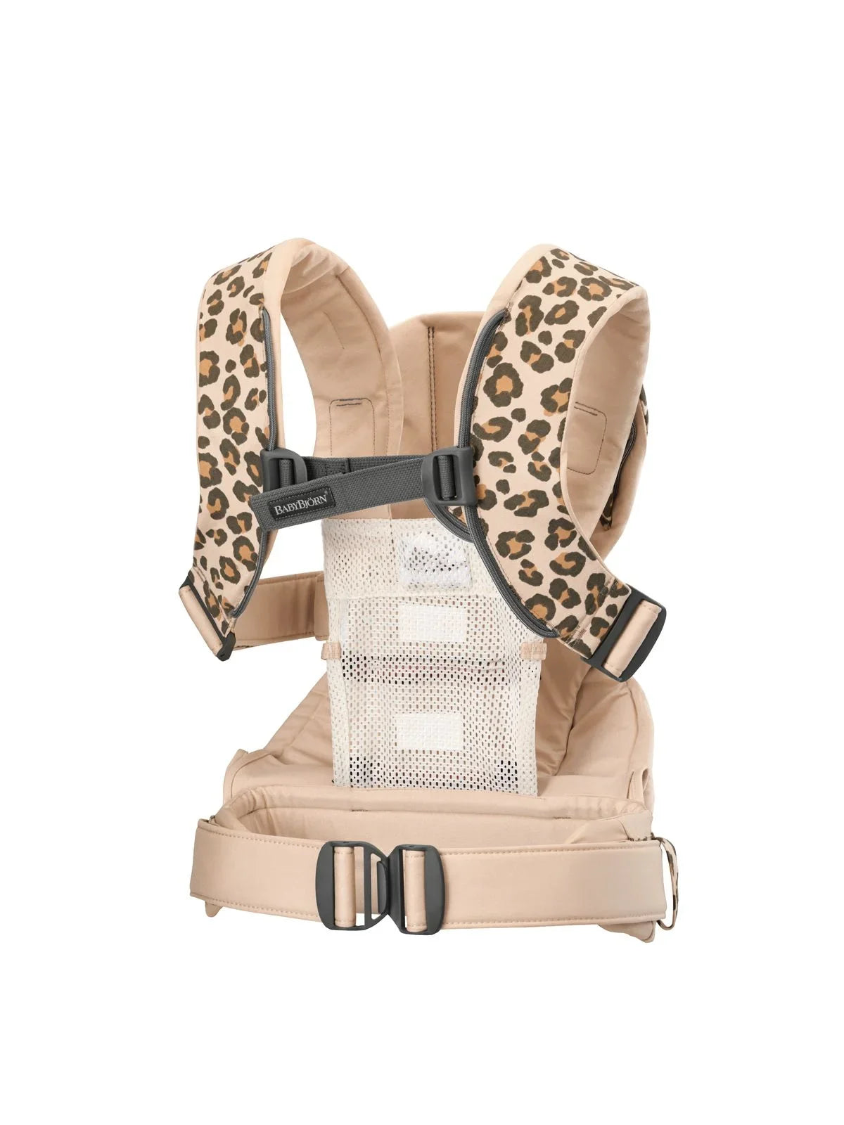 BabyBjorn Baby Carrier One, Cotton Mix, Beige/Leopard