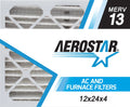 Aerostar 12x24x4   13,  Air Filter, 12 x 24 x 4, Box of 4