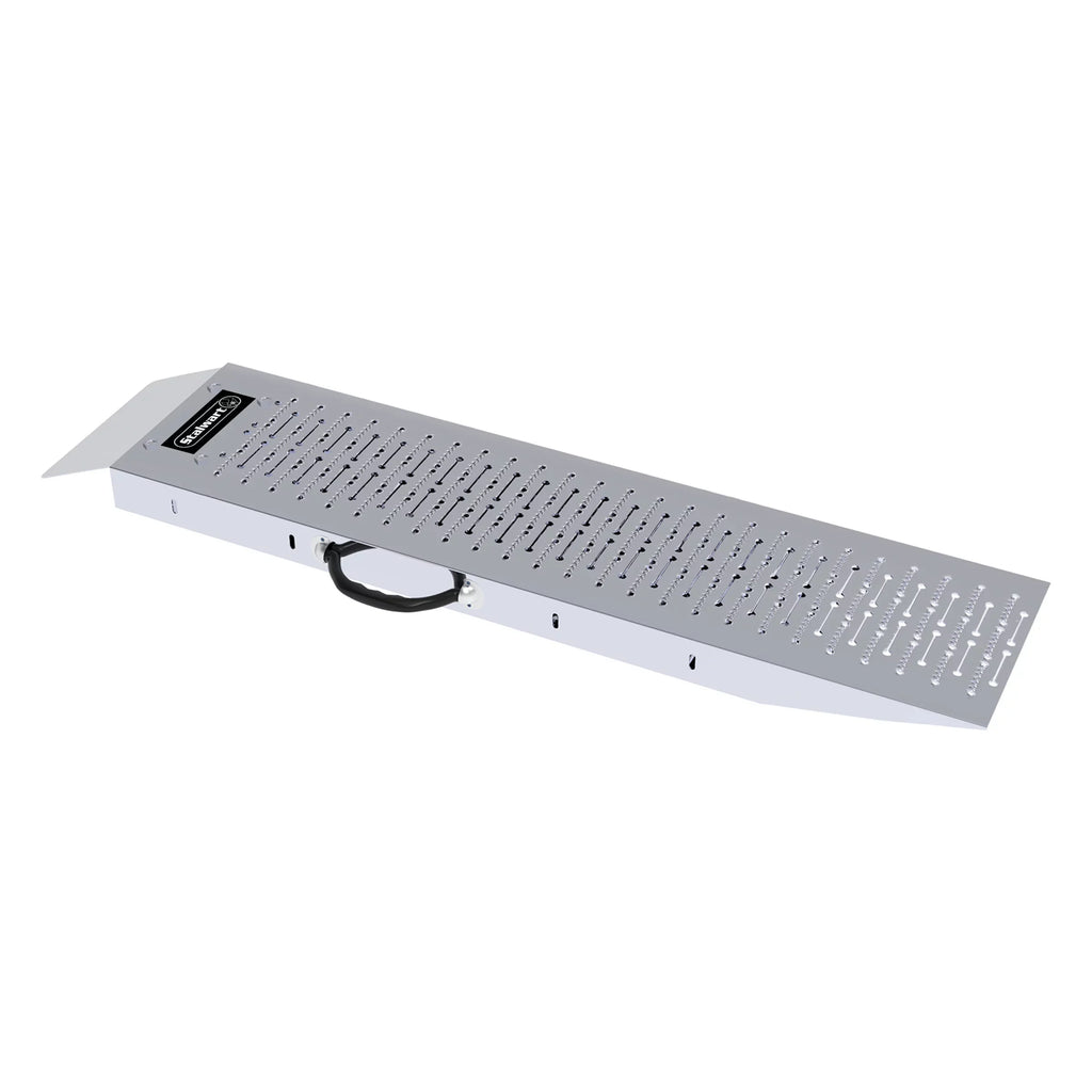 Stalwart Loading Ramps, Steel Ramp Set for ATVs, Motorcycles, Mowers, Carts and More, Use with Pickup Trucks and Trailers, 1200lb Combined Capacity