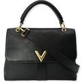 Pre-owned   Very One Handle Monogram Leather Shoulder Bag Black