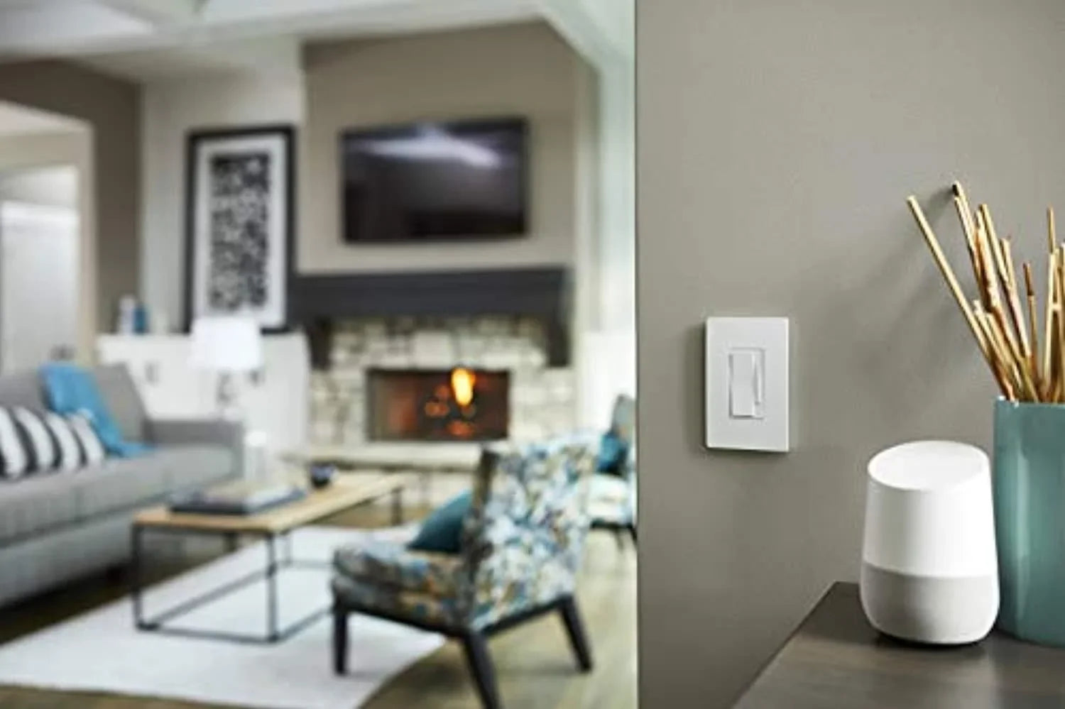 legrand radiant dimmer light switch multi-location, works for any room, 450w led and cfl bulbs - 700w incandescent & halogen, remote dimmer, white, hmrwccv4