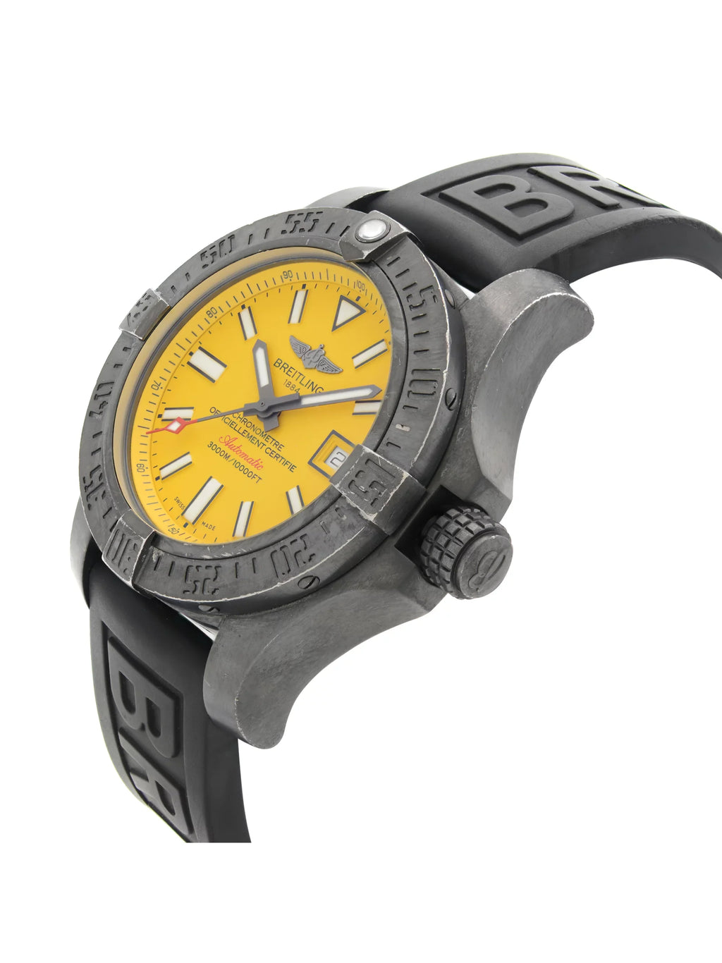 Breitling Avenger  Seawolf Black Steel Automatic Mens Watch M17331E2/I530-153S