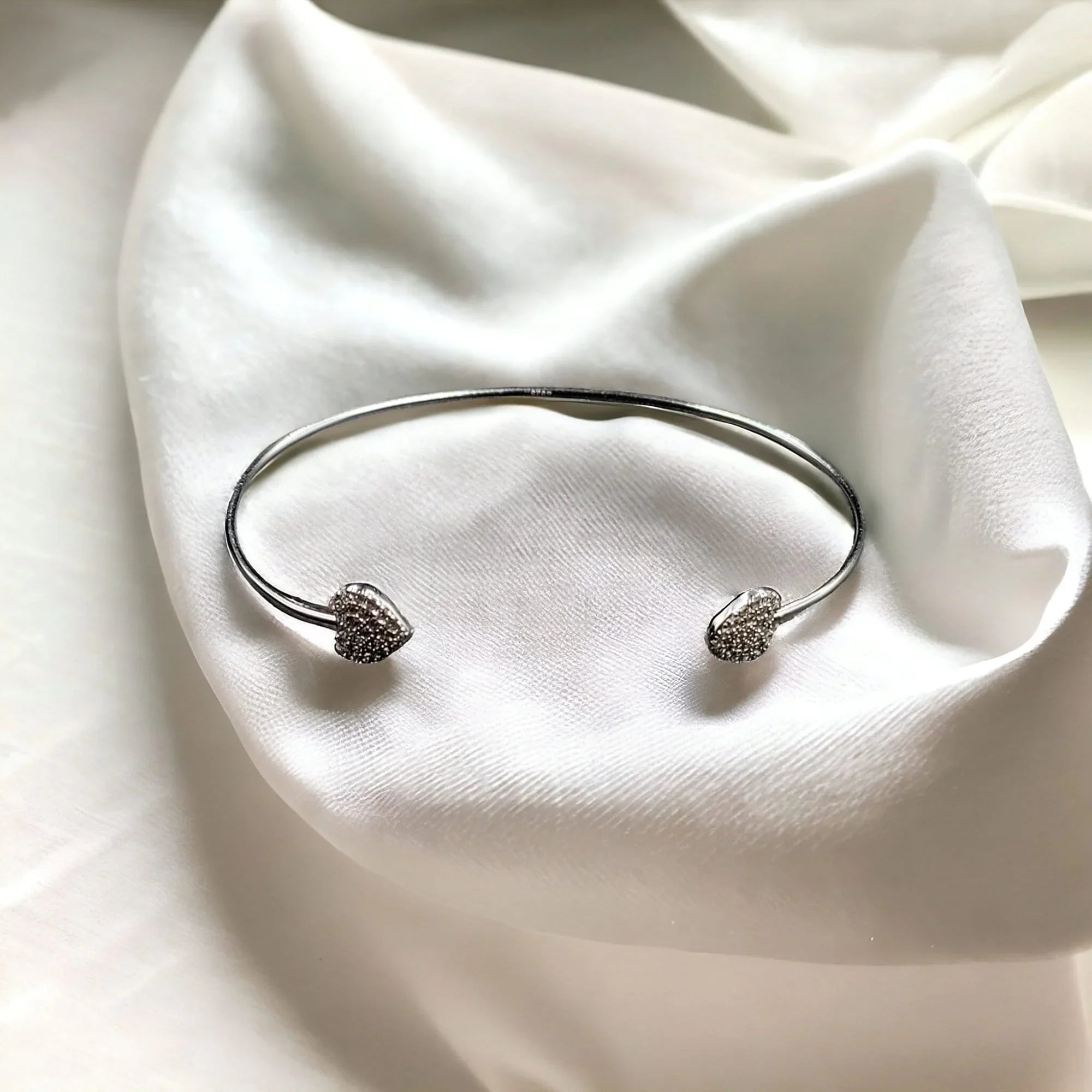 Open ended bangle Silver wrist jewelry Handmade Kada Cuff Style Adjustable Bracelet Best Gift idea for Girls