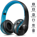 Luxmo Bluetooth Noise-Canceling Over-Ear Headphones, Blue, D422