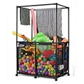 Burufy Pool Storage Bin，Pool hanging storage bag，Holder for Noodles, Toys, Floats, Towels, Mesh Organizer for Swimming Equipments