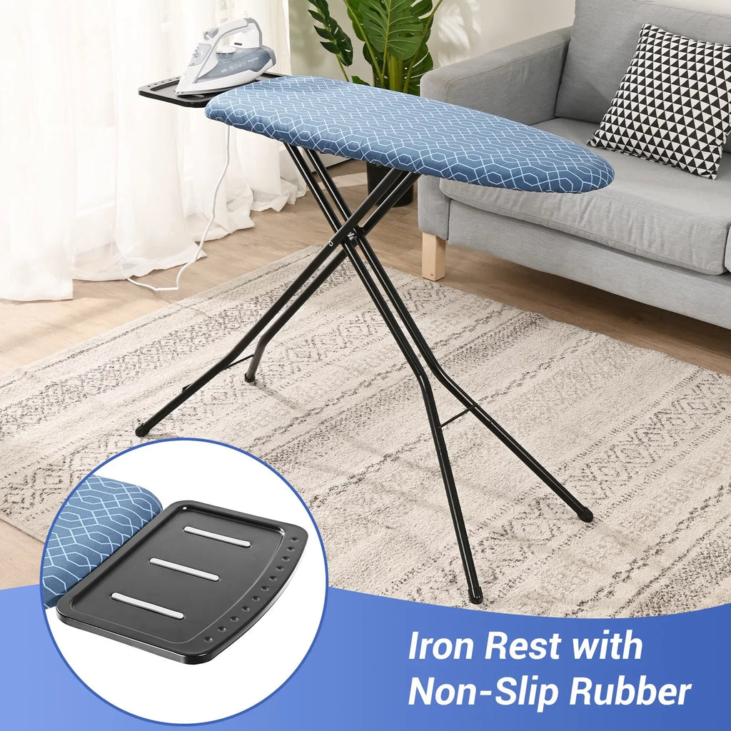 Kingrack Ironing Board,Iron Stand with Iron Rest, 7 Levels Adjustable Height,36"x13"
