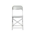 Modern Minimalist Folding Chair with Geometric Back Design