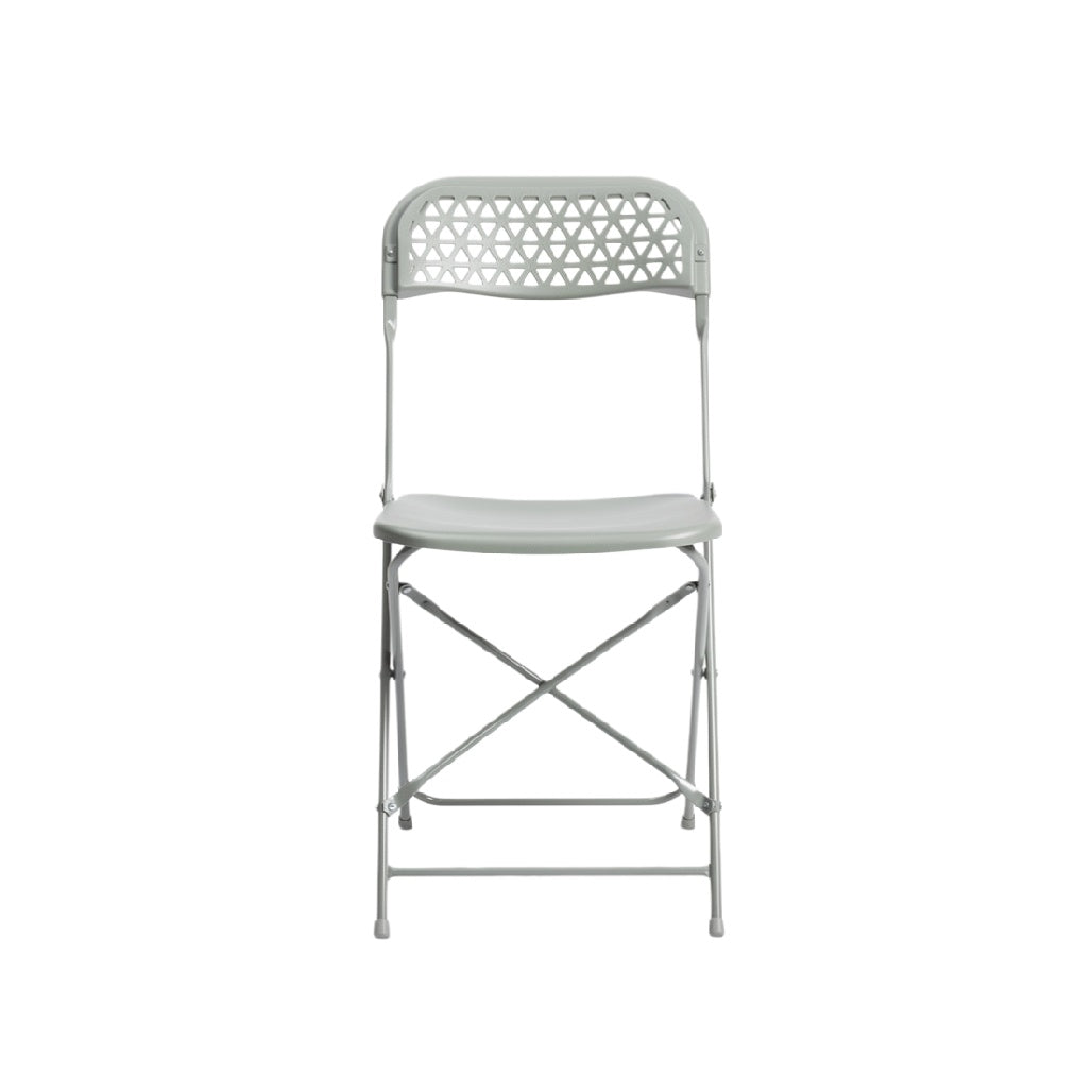 Modern Minimalist Folding Chair with Geometric Back Design