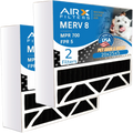20x25x5 Air Filter Odor Eliminator Carbon Filter  8 Comparable to  700 &  5 Compatible with Honeywell FC100A1037 2 Pack by     .
