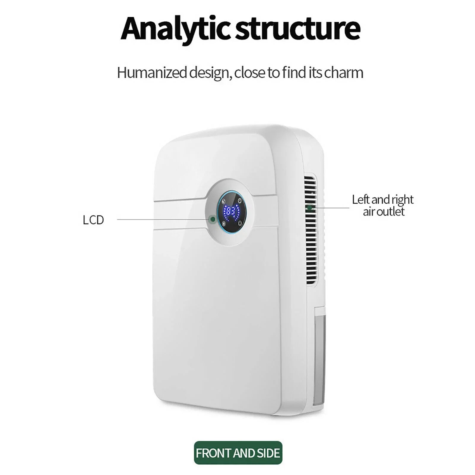 Portable 2.5L Dehumidifier 42W Small Dehumidifier with Remote Control for Home