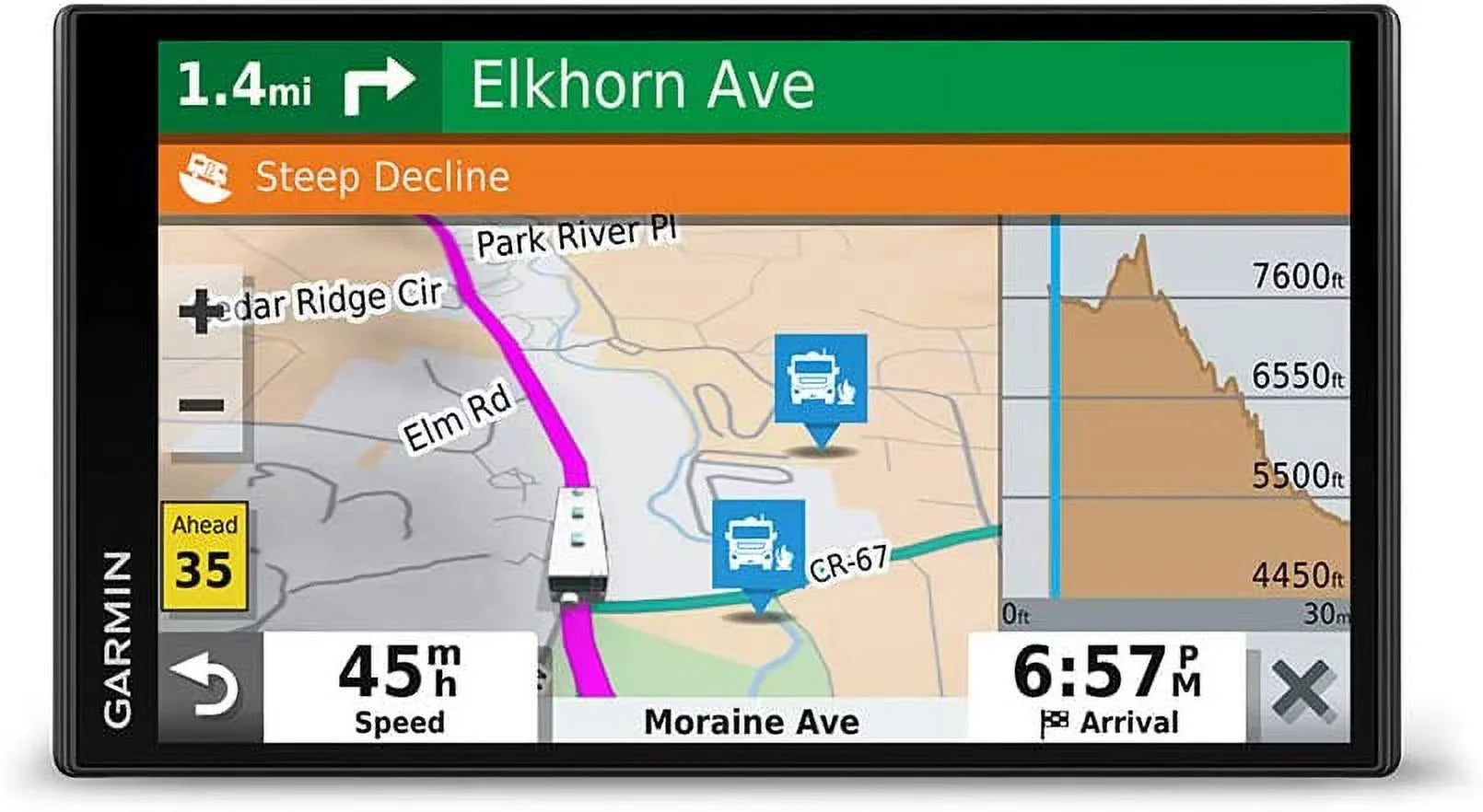 Garmin  780  Traffic Navigator with 8GB MicroSD Card, 6Ave Travel Bundle & Cleaning Kit