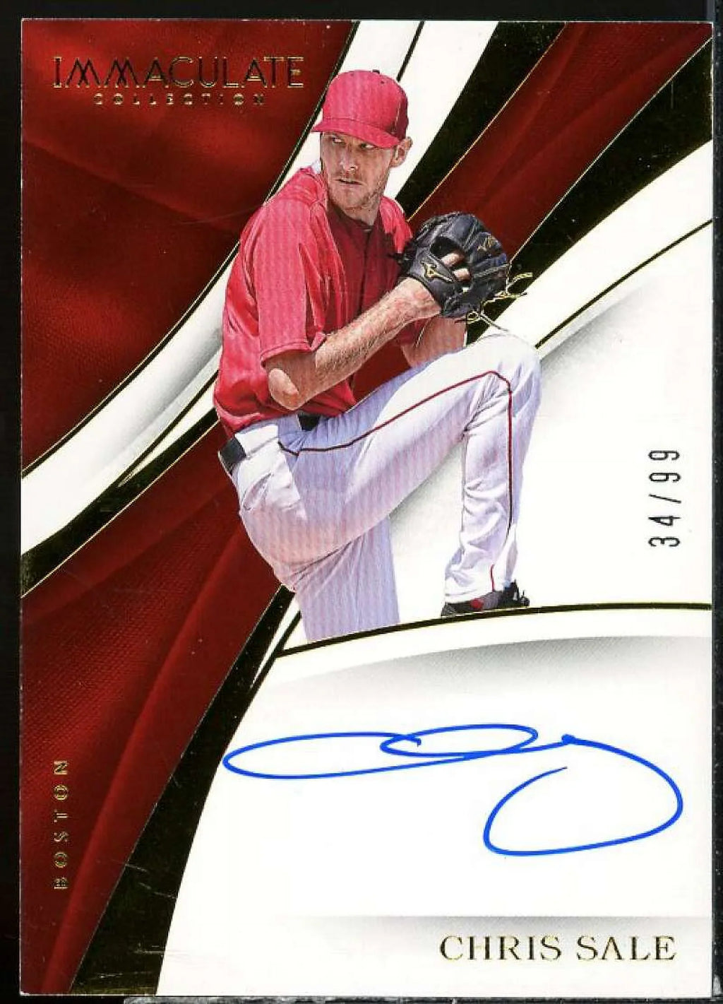 Chris Sale Card 2017 Immaculate Collection Immaculate Signatures #12