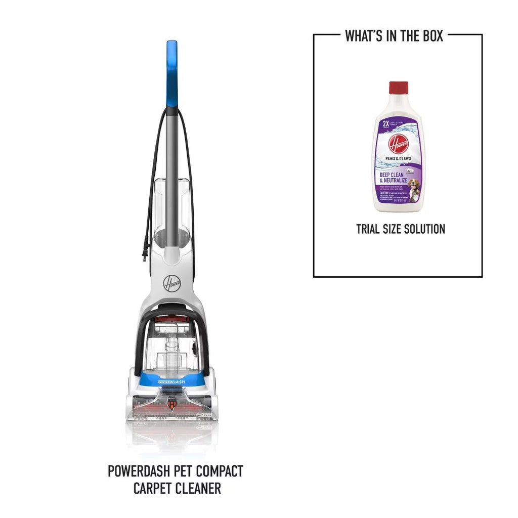 Hoover PowerDash Pet Compact Carpet Cleaner with Antimicrobial Pet Brushes FH50710