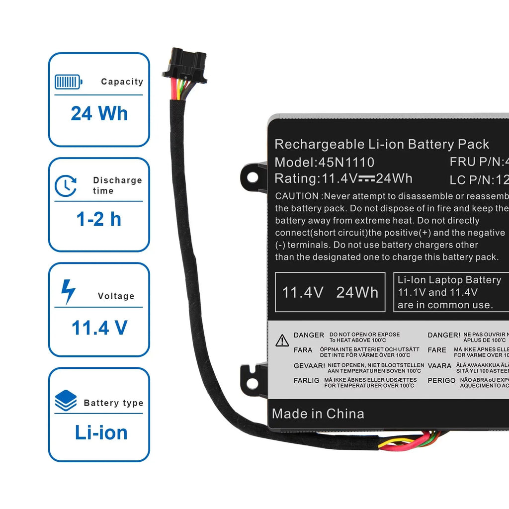 Battery for Lenovo ThinkPad T440S T440 T450s T460 X240 S440 S540   45N1112 / 45N1113