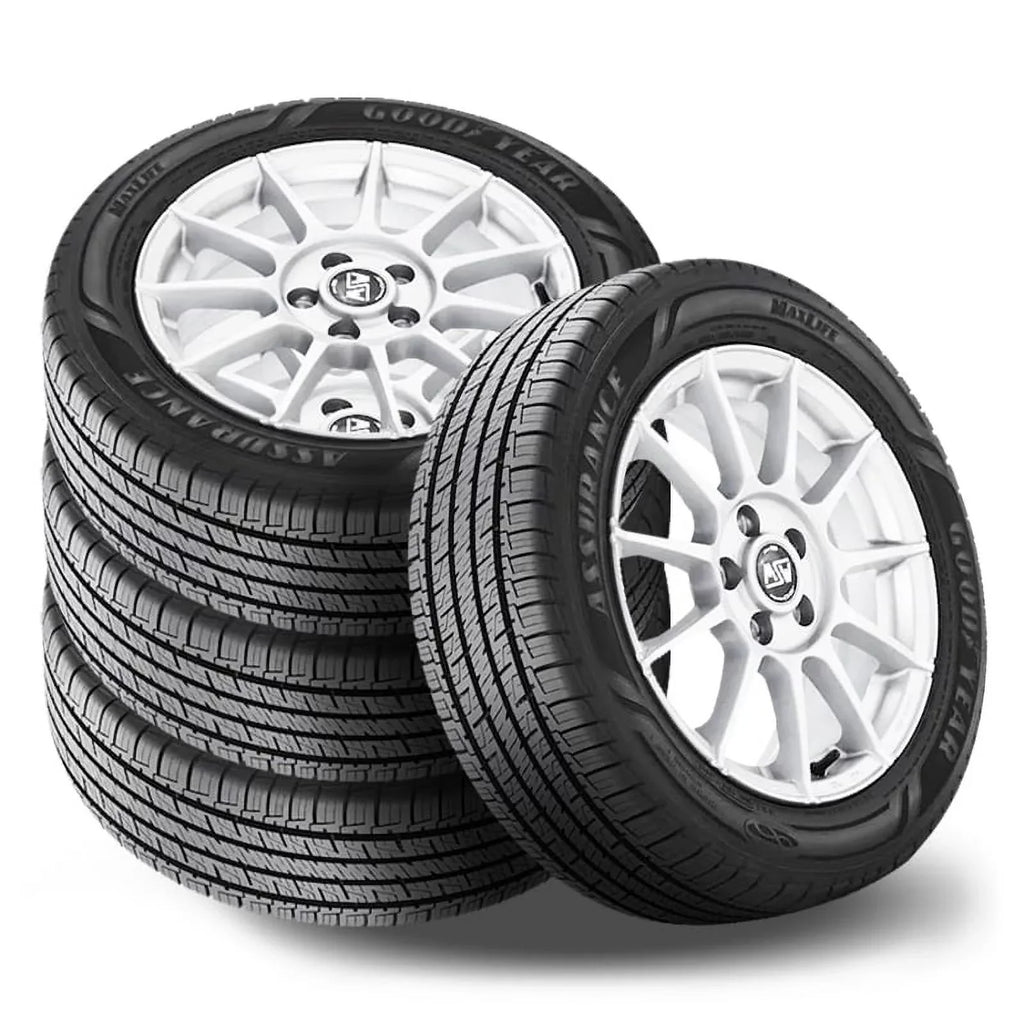 Set of 4 Goodyear Assurance Maxlife 255/60R19 108H Tires All Season 85K Mileage  110932545 / 255/60/19 / 2556019 Fits: 2010 Buick Enclave , 2007-08 Saturn Outlook