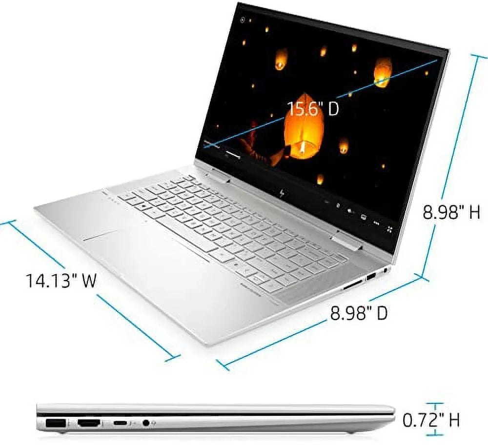 2022 Envy X360 15.6"   Touchscreen 2-in-1 Laptop 12th Intel Core i7-1260P 12-Core Iris Xe Graphics 24GB DDR4 1TB  Thunderbolt 4 WiFi 6 Backlit   Reader Win 11 Pro w/  32GB