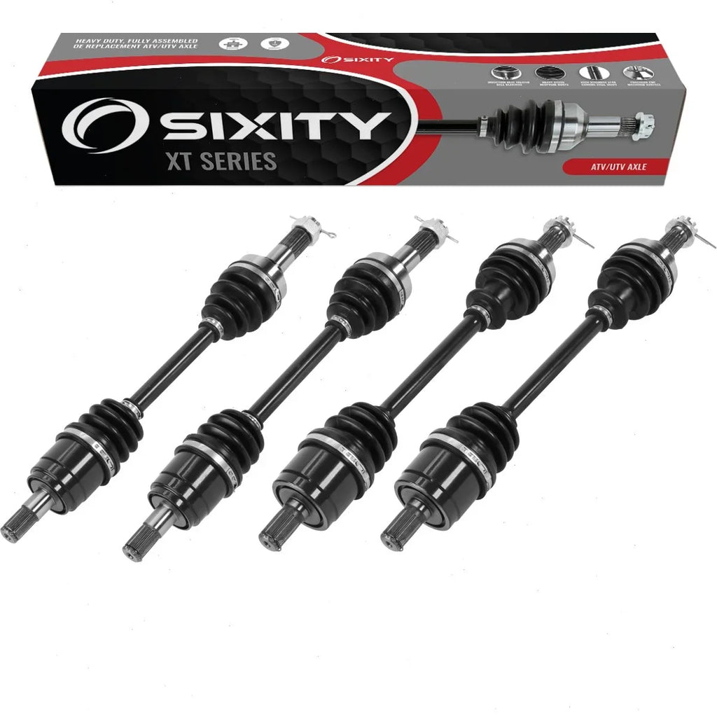 4 pc Sixity  Front Rear Left Right Axles compatible with Honda TRX420FA5 FourTrax Rancher 4x4 Auto   TRX420FA6  2015-2019