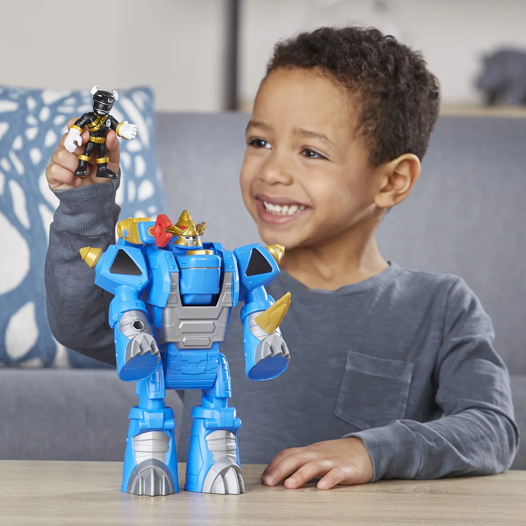 Playskool Heroes Power Rangers Morphin Zords Black Ranger & Rhino Zord