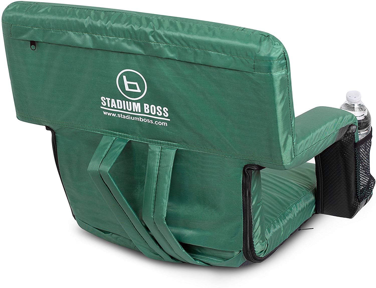 Stadium Seat Reclining Bleacher Chair Folding - Dark Green