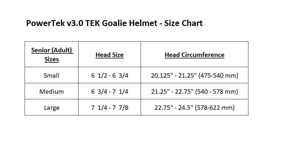 PowerTek V3.0  Ice Hockey Goalie Helmet with Cage Mask,  Approved - Senior