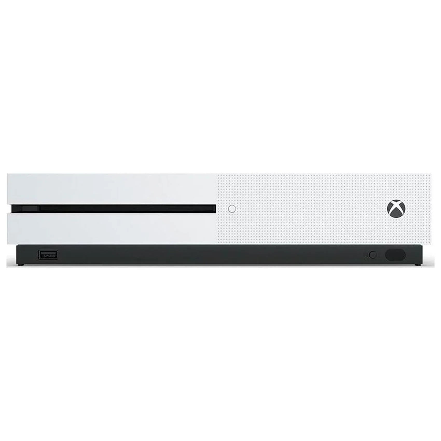 Microsoft Xbox One S 500GB with 2 Controller, 4K Ultra  White with   Cleaning Kit Headset Bundle Like New