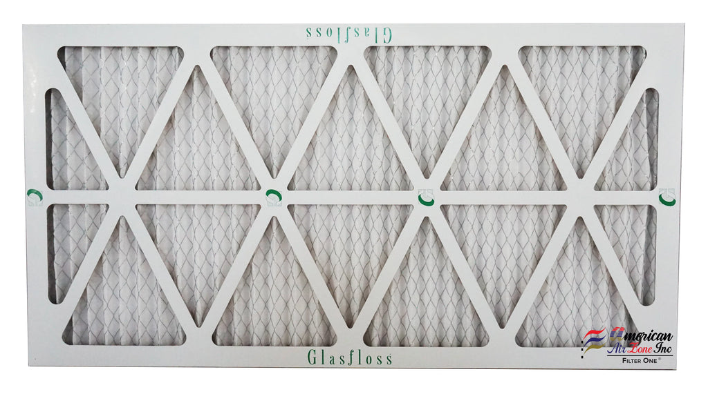 Glasfloss 12x30x1 -  10 -Qty:12 - Furnace Air Filter - Made in  (Actual Size: 11.5 x 29.5x7/8 inch)