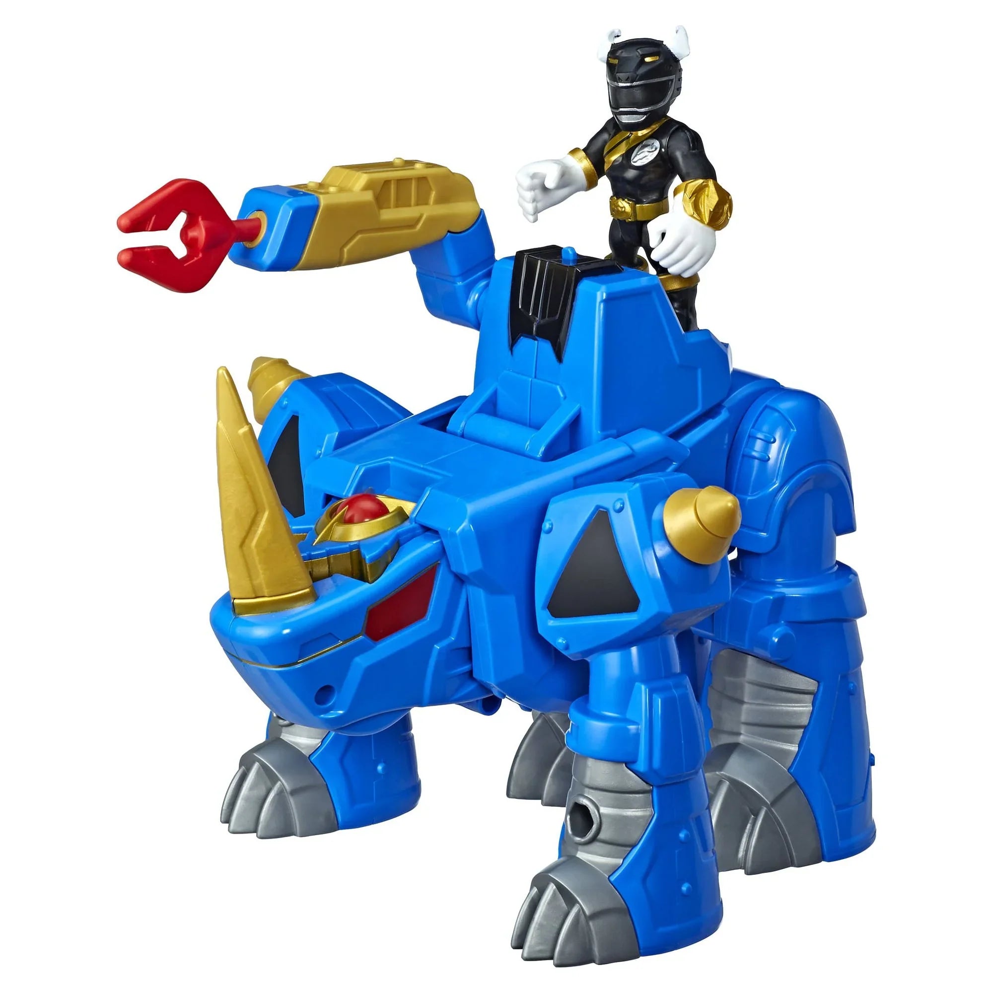 Playskool Heroes Power Rangers Morphin Zords Black Ranger & Rhino Zord