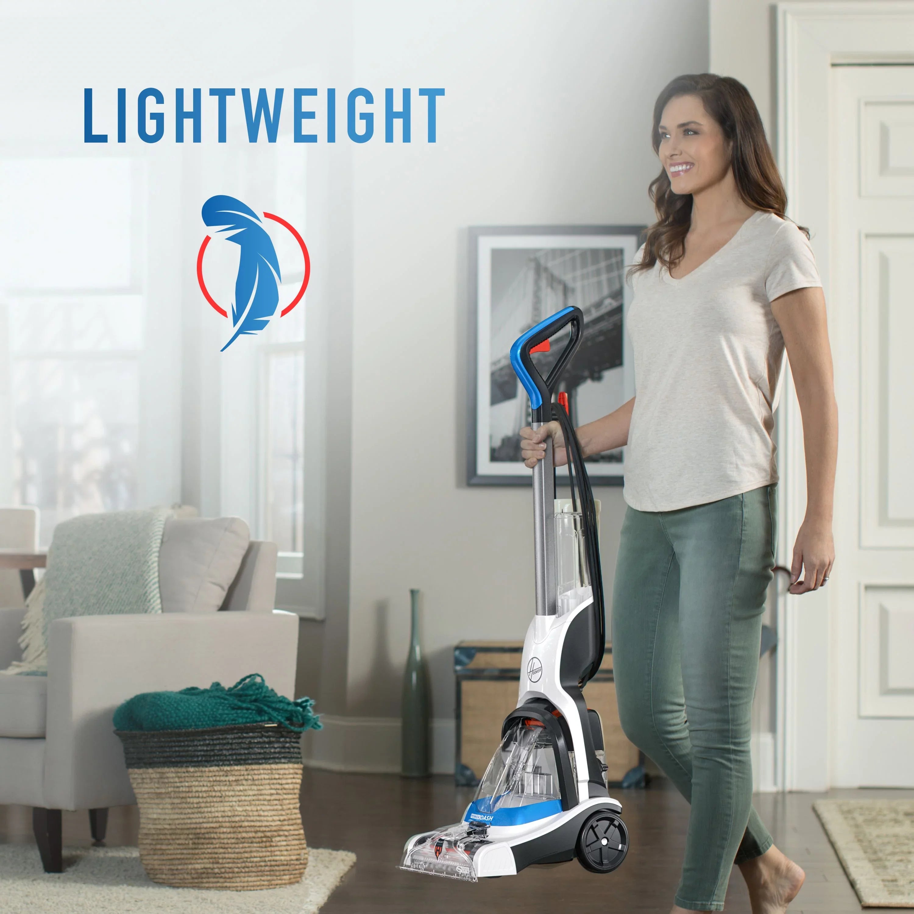 Hoover PowerDash Pet Compact Carpet Cleaner with Antimicrobial Pet Brushes FH50710