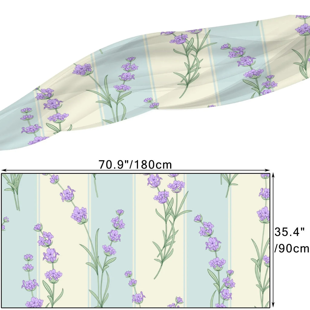 Flower Silk Long Scarf for Women Large Oblong Sunscreen Shawls Wraps Neck Headscarf Hair Wraps Gift Packed
