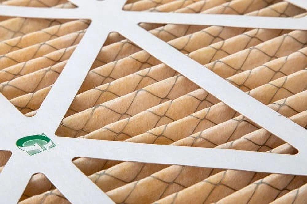 2 Pack of 12x24x4  11 Pleated 4" Inch Air Filters by Glasfloss. Actual Size: 11-3/8 x 23-3/8 x 3-3/4