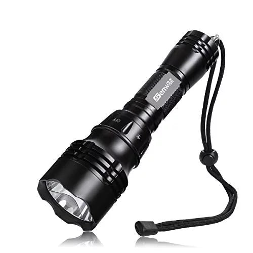 Dive Lights Scuba Diving, 5 Modes Rechargeable Underwater Flashlight, 80M Waterproof Dive Flashlight with Battery and Charger for Snorkeling