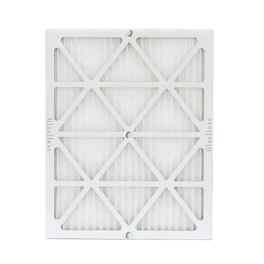 20x25x1  10 Pleated  Furnace Air Filters by Glasfloss Industries. ( 8 Pack ) Exact Size: 19-1/2 x 24-1/2 x 7/8
