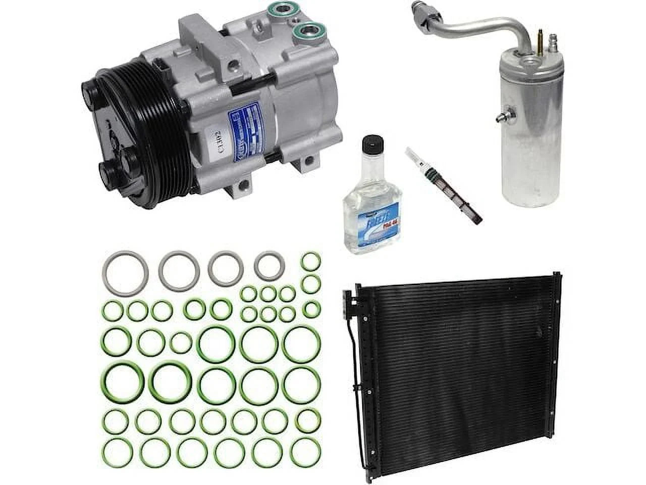 A/C Compressor Kit - Compatible with 1999 - 2001, 2003 - 2007 Ford F350 Super Duty 2000 2004 2005 2006