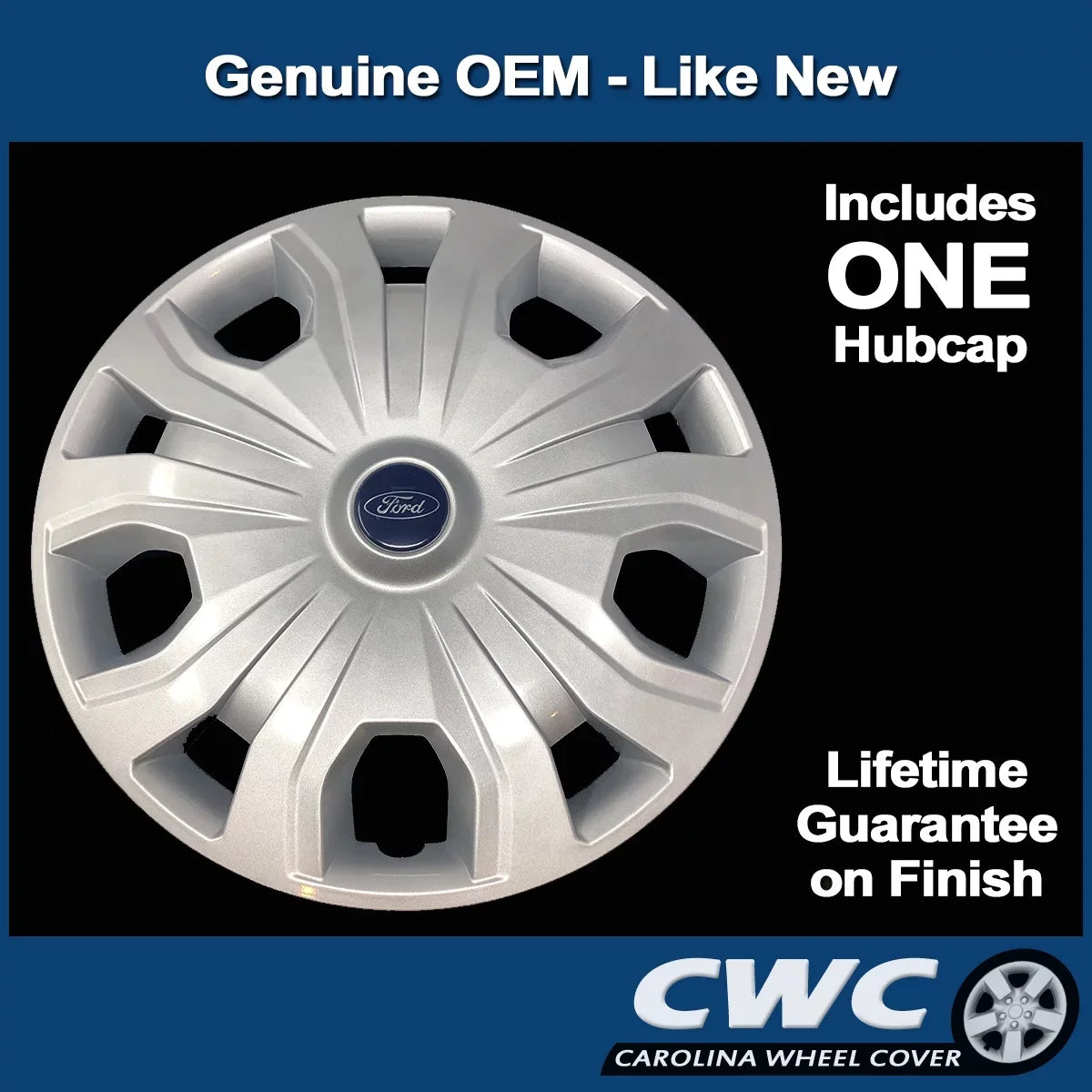 Genuine Wheel Cover Fits 2019-2022 Ford Transit Connect - Professionally Refinished Like New - 16in Replacement Single Hubcap