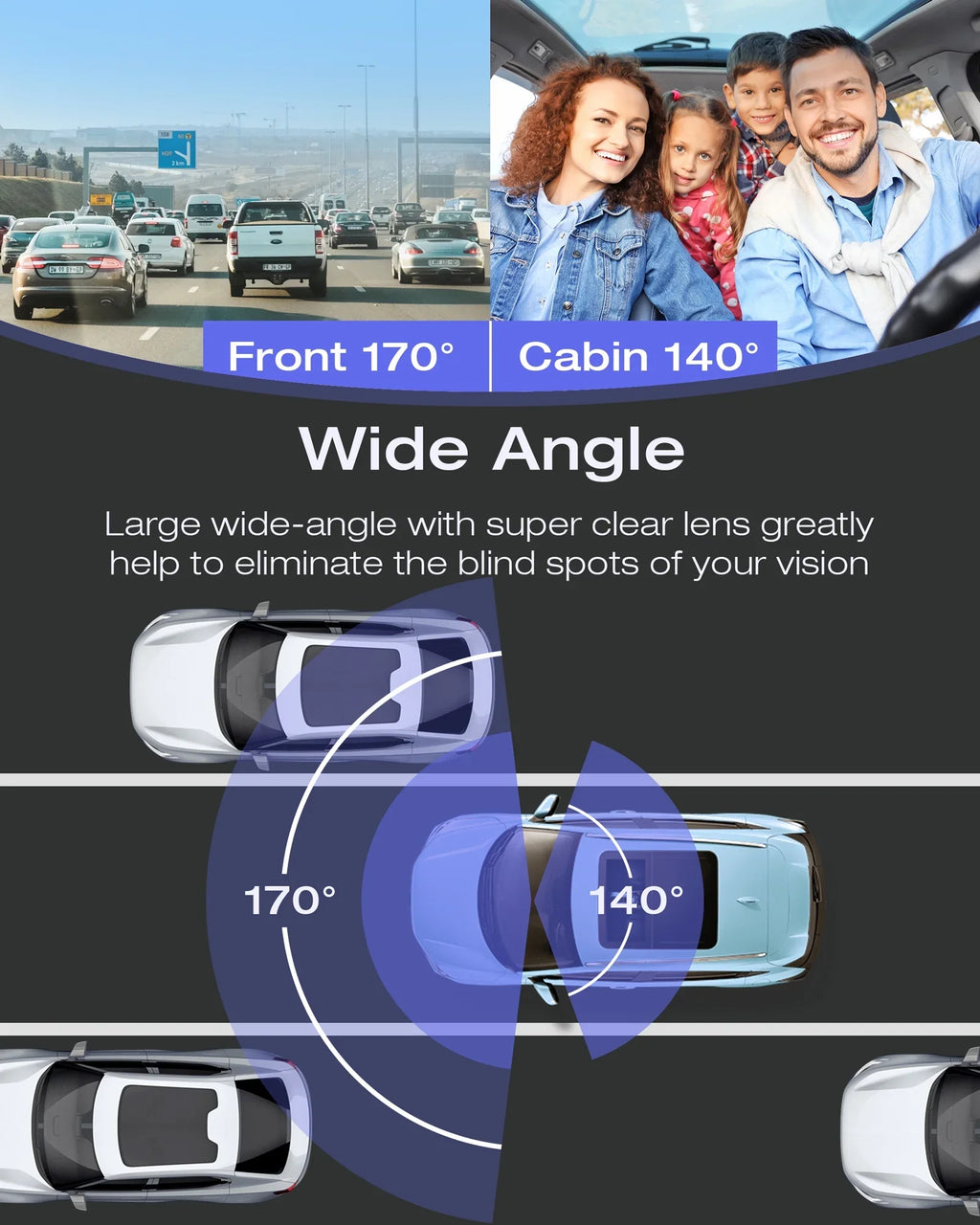 Dash Cam 1080P  1.5 Inch  Display Car Camera , Night Vision Car Camera ,Parking Mode, G-Sensor, Loop Recording,