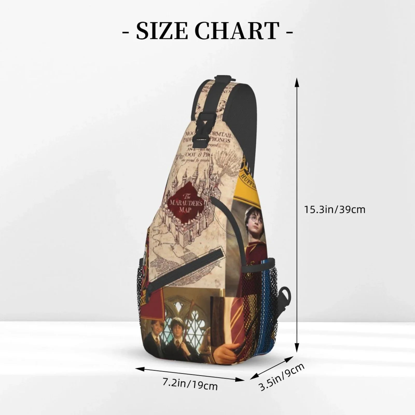 Logo Harry Potter Sling Bag Crossbody Backpack Chest Bags Diagonally Travel Daypack For Women Men Adults Teen