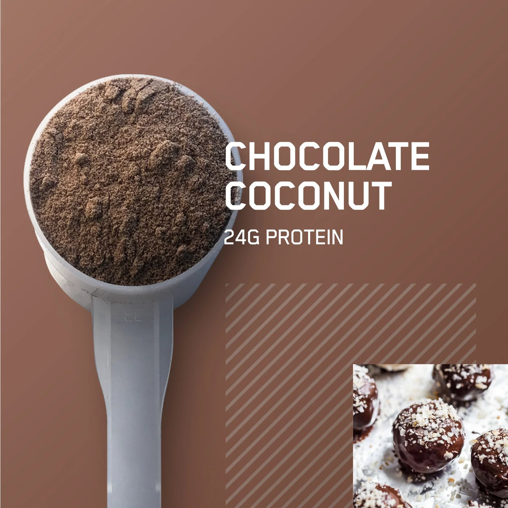 Optimum Nutrition, Gold Standard 100% Whey Protein Powder, Chocolate Coconut, 5 lb, 71 Servings