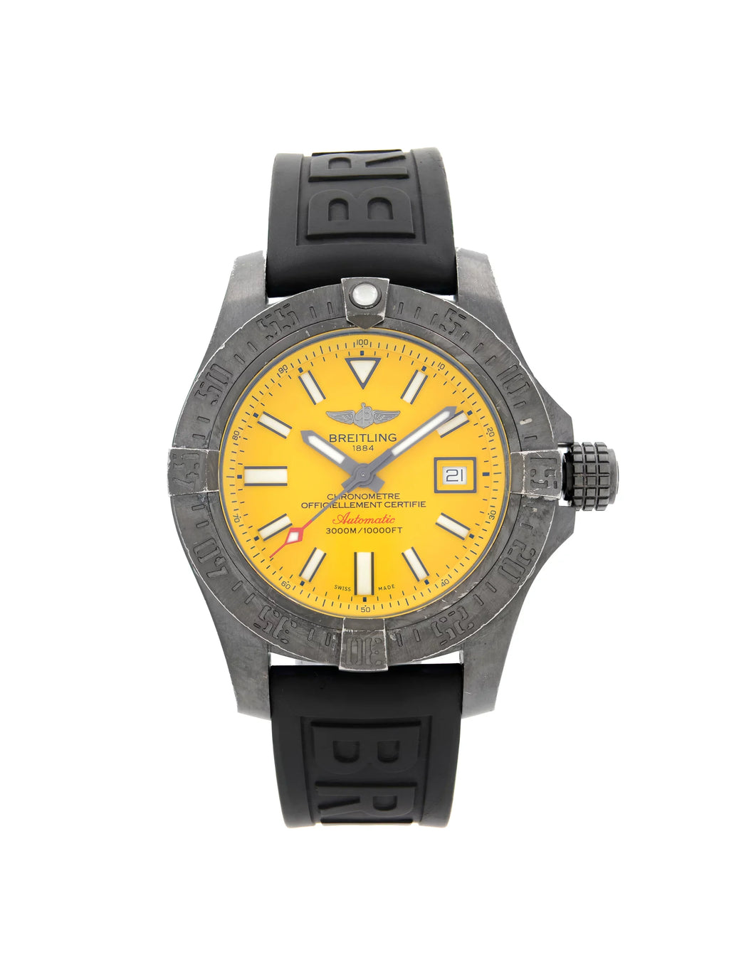 Breitling Avenger  Seawolf Black Steel Automatic Mens Watch M17331E2/I530-153S