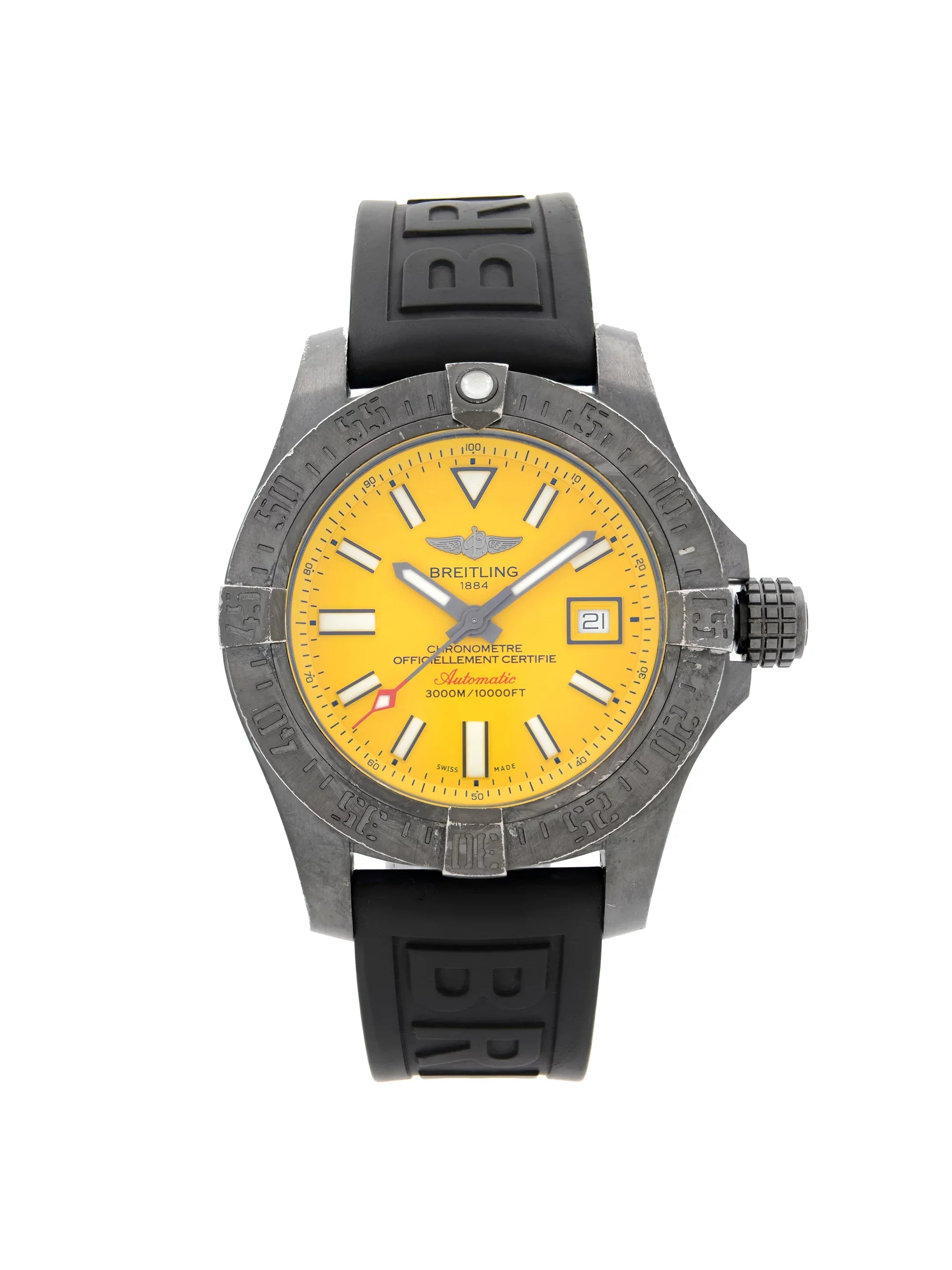 Breitling Avenger  Seawolf Black Steel Automatic Mens Watch M17331E2/I530-153S