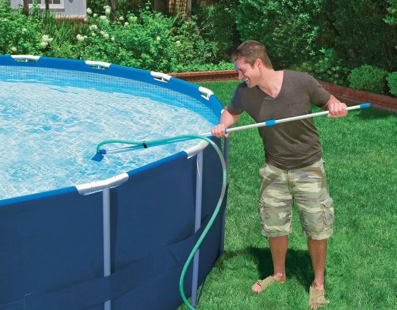 10' x 30" Prism Frame Above Ground Swimming Pool and Maintenance Kit