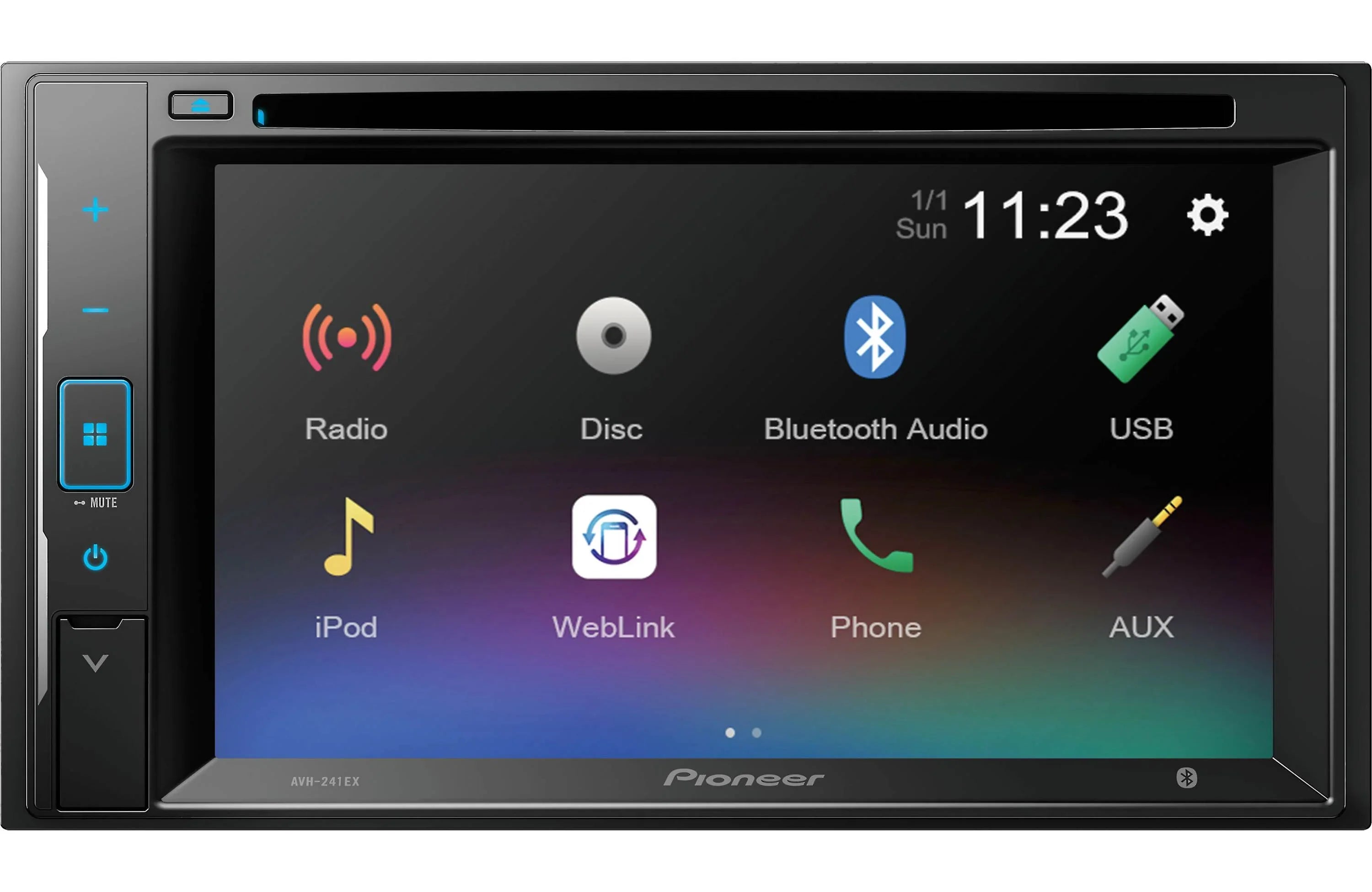 Pioneer -241EX  Receiver with Rear View Backup Camera