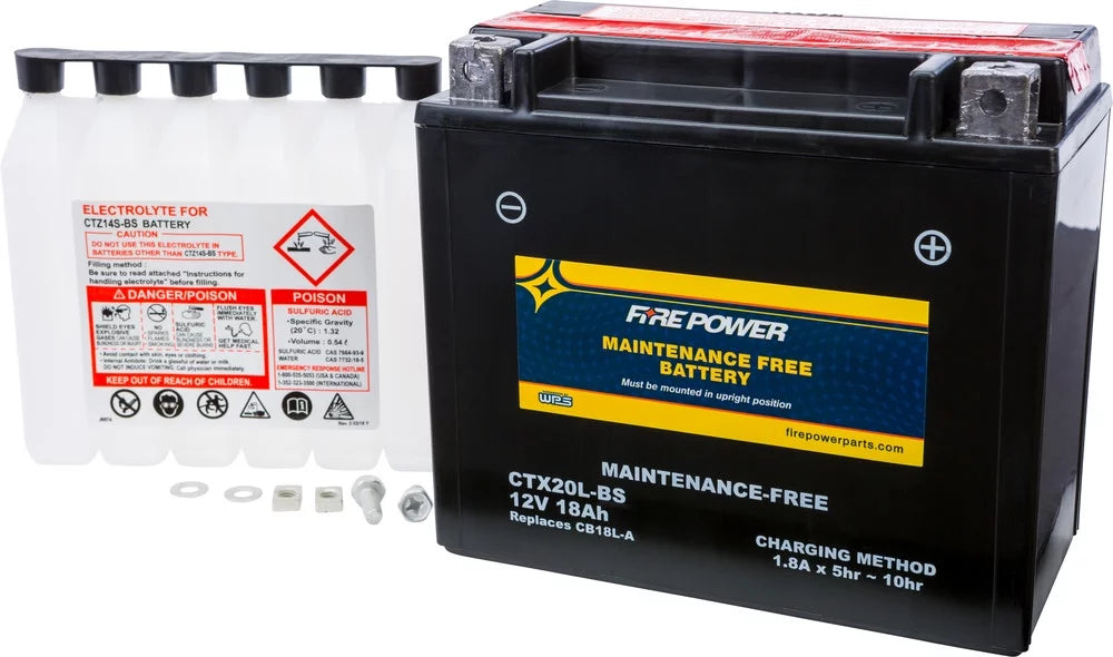 Fire Power Maintenance Free Battery CTX20L- Compatible With Kawasaki Ultra 310X  (JT1500-P) 2015-2016